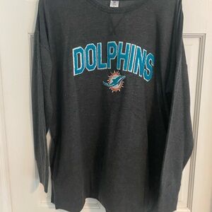 Gray Miami Dolphins Crewneck